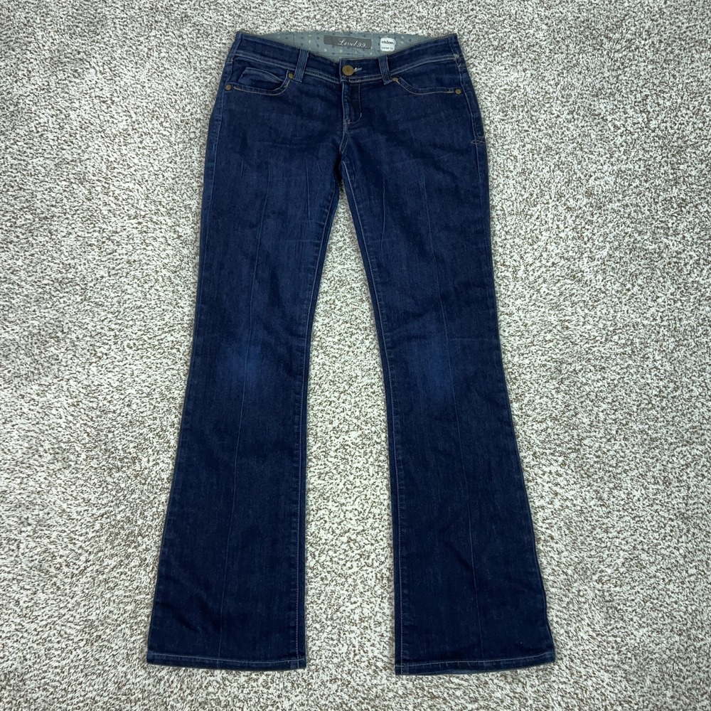 Level 99 Jeans Womens 27 Blue Mid Rise Chloe Slim Bootcut‎ Anthropologie Denim